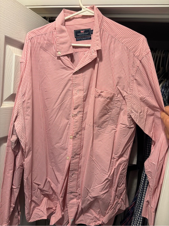 Vineyard Vines Other - Vineyard Vines Pink Gingham Long-Sleeve Button-Up Shirt